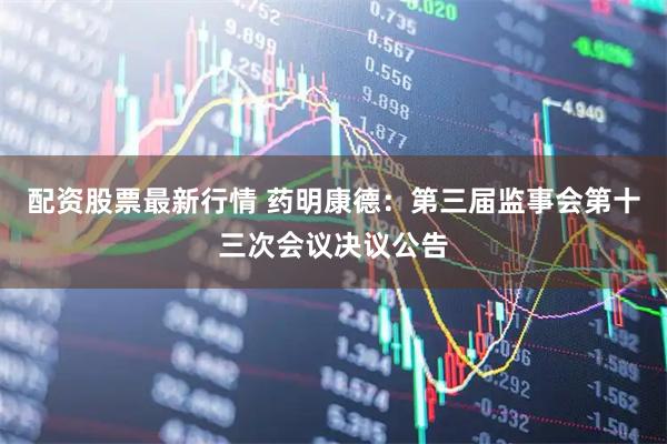配资股票最新行情 药明康德：第三届监事会第十三次会议决议公告